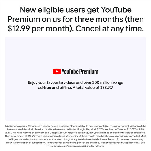TELUS Google Pixel 11 512GB - Frost - Monthly Financing