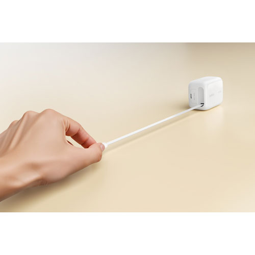 Belkin UltraCharge 45W Dual USB-C GaN Wall Charger with Cable - White
