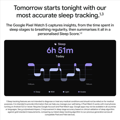 Google Pixel Watch 5 LTE 45mm with Silver Aluminum Case