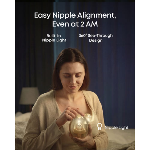 Anker EUFY S2 Pro Wearable Single Electric Breast Pump with Heated Massage