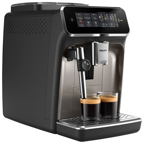 Philips 3326 Fully Automatic Espresso Machine with LatteGo Milk Frother - Black