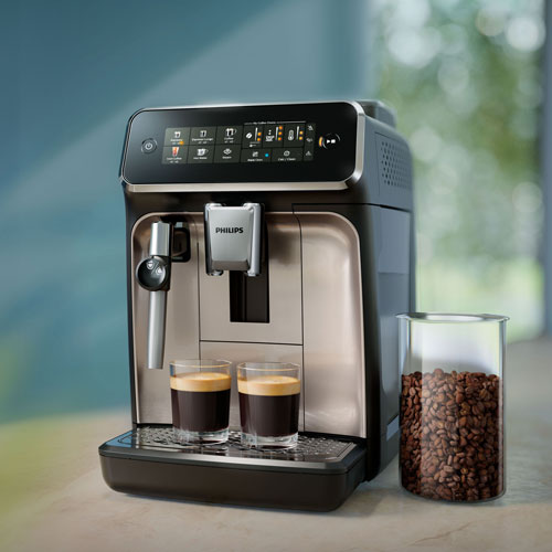 Philips 3326 Fully Automatic Espresso Machine with LatteGo Milk Frother - Black