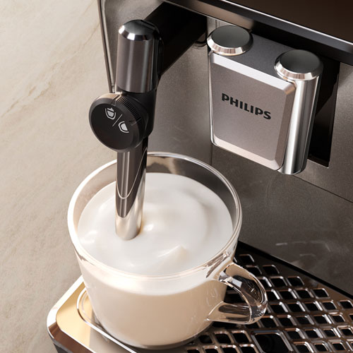 Philips 3326 Fully Automatic Espresso Machine with LatteGo Milk Frother - Black
