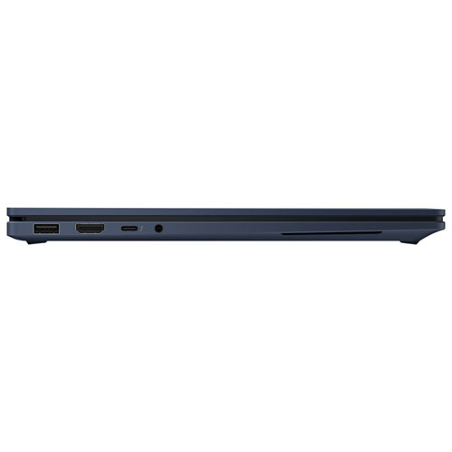 Portable 2-en-1 tactile HP OmniBook X Flip de 14 po - Intel Core Ultra 7 355 - Mémoire LPDDR5x de 16 Go - SSD de 512 Go - Bleu atmosphérique
