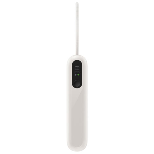 Chargeur portatif USB-C/USB-A UltraCharge de Belkin de 10 000 mAh et 45 W avec câble USB-C intégré – Sable