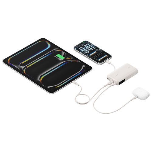 Chargeur portatif USB-C/USB-A UltraCharge de Belkin de 10 000 mAh et 45 W avec câble USB-C intégré – Sable