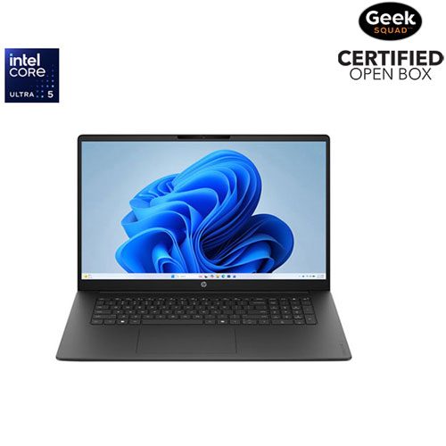 HP OmniBook 3 17.3" FHD Laptop - Intel Core Ultra 5-225U - 24GB DDR5 - 512GB SSD - Intel Graphics 4Xe - Windows 11 Home - Mica Silver by HP - Open Box condition - CA$1349.99