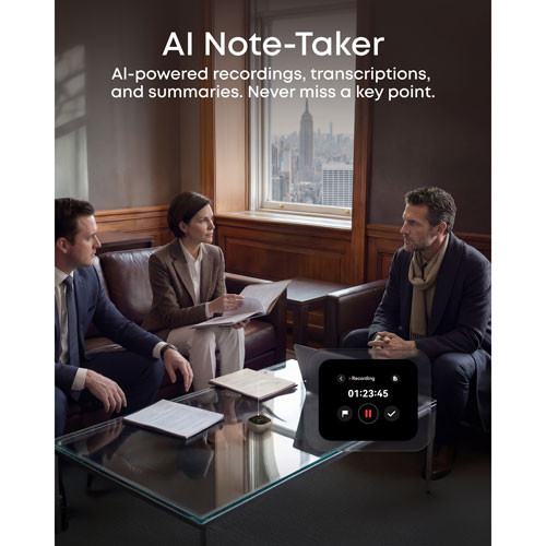 Écouteurs intraauriculaires entièrement sans fil à réduction du bruit Soundcore by Anker Liberty 5 Pro Max TWS – Autonomie de 12 h, résistants à l’eau, micro intégré – Or titane