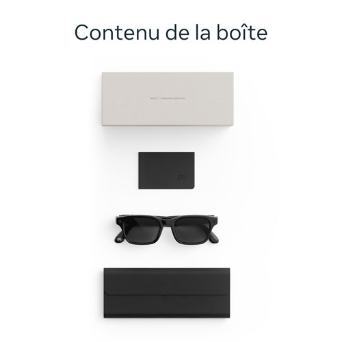 Meta Adventurer AI Glasses with AI, Photo, Video, Audio & Messaging - Classic Black/Transitions Grey - Large
