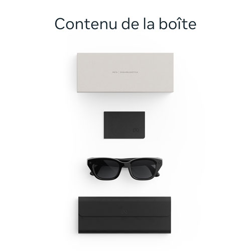 Meta Capri AI Glasses with AI, Photo, Video, Audio & Messaging - Classic Black/Grey