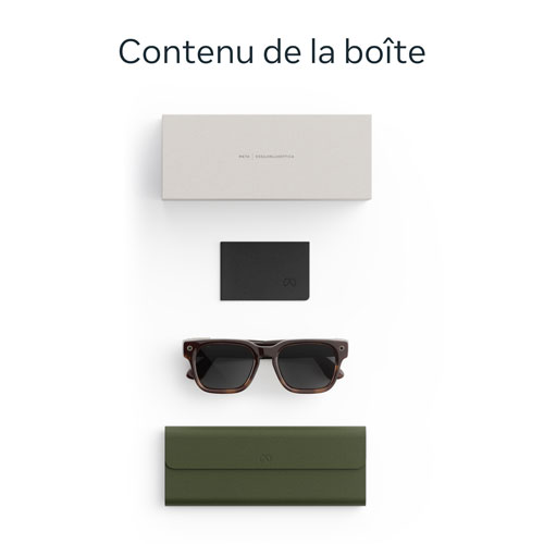 Meta Fury Glasses with AI, Photo, Video, Audio & Messaging - Mahogany/Grey to Clear Transitions