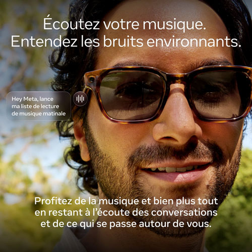 Meta Fury Glasses with AI, Photo, Video, Audio & Messaging - Mahogany/Grey to Clear Transitions