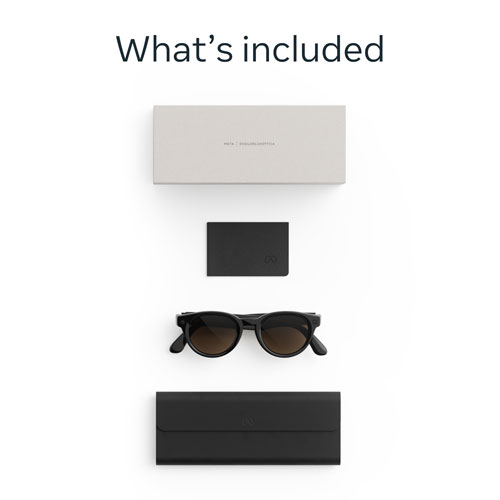 Meta Nova AI Glasses with AI, Photo, Video, Audio & Messaging - Classic Black