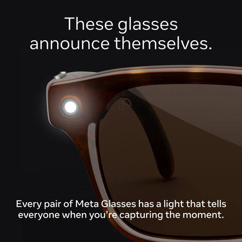 Meta Nova AI Glasses with AI, Photo, Video, Audio & Messaging - Classic Black