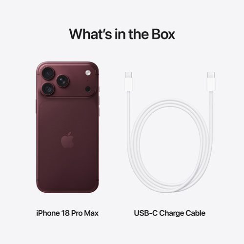 Apple iPhone 18 Pro Max Go avec Koodo – Bourgogne – Forfaits Balance sélectionnés