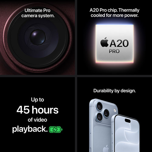 Apple iPhone 18 Pro Max To avec Koodo – Argent – Forfaits Balance sélectionnés