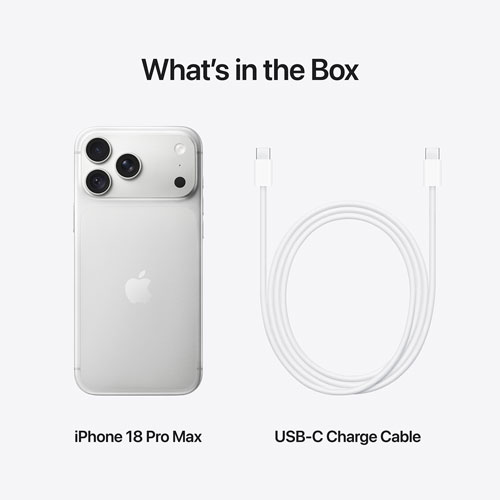 Apple iPhone 18 Pro Max 512 Go avec Rogers – Argent – Financement mensuel