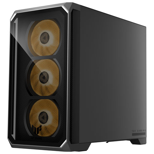 Ordinateur de jeu ASUS TUF TM700 - RTX 5060 DUAL, AMD Ryzen 7-8700F, mémoire de 16 Go, SSD de 1 To - Gris éclipse solaire