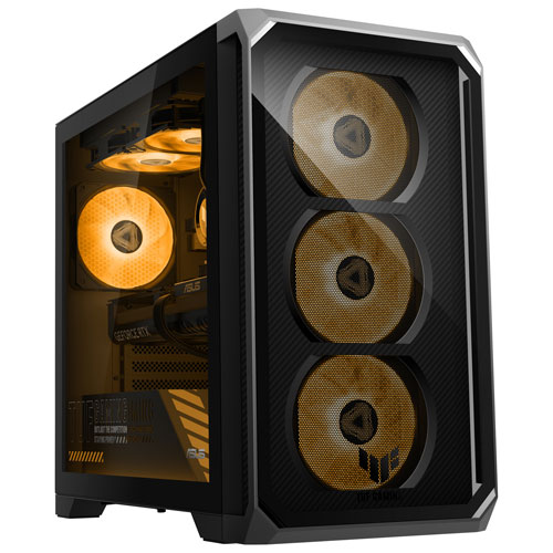 Ordinateur de jeu ASUS TUF TM700 - RTX 5070 PRIME, AMD Ryzen 7‑8700F, mémoire de 16 Go, SSD de 1 To - Gris éclipse solaire