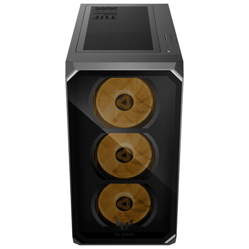Ordinateur de jeu ASUS TUF TM700 - RTX 5070 PRIME, AMD Ryzen 7‑8700F, mémoire de 16 Go, SSD de 1 To - Gris éclipse solaire