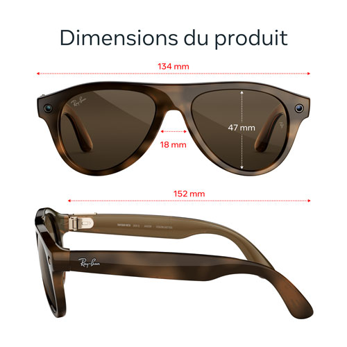 Ray-Ban | Meta Aviator (Gen 3) Glasses with AI, Photo, Video, Audio & Messaging - Havana/Transitions Brown - Standard