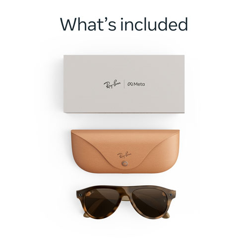 Ray-Ban | Meta Aviator (Gen 3) Glasses with AI, Photo, Video, Audio & Messaging - Havana/Transitions Brown - Standard