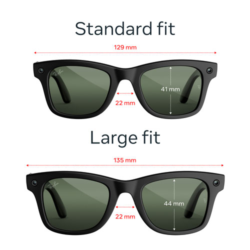 Ray-Ban | Meta Wayfarer (Gen 3) Glasses with AI, Photo, Video, Audio & Messaging - Matte Black/Transitions Graphite Green - Standard