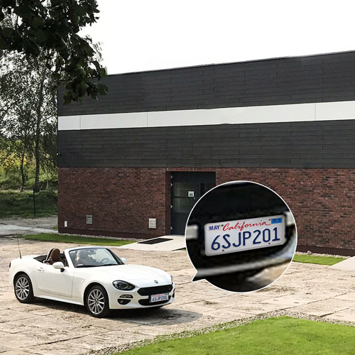 Caméra de sécurité extérieure filaire AOSU C5E avec vision nocturne en couleurs et vue à 360° - Blanc