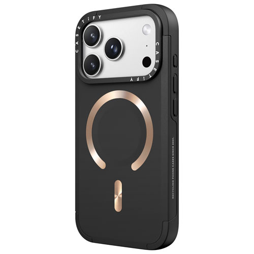 Étui rigide ajusté Casetify Force avec MagSafe pour iPhone 18 Pro Max/17 Pro Max - Noir - Partenaire de détail exclusif