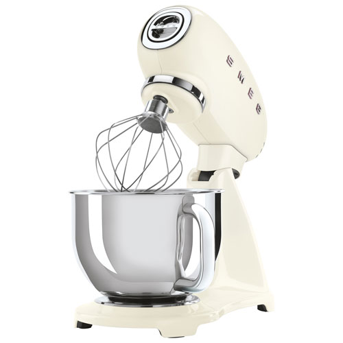 Smeg 50's Style Tilt-Head Stand Mixer - 5Qt - 750-Watt - Cream