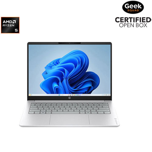 HP OmniBook 3 16" 2K WUXGA Laptop - AMD Ryzen 5-40 - 16GB LPDDR5 - 1TB SSD - AMD Radeon 610M Graphics - Windows 11 Home - Glacier Silver by HP - Open Box condition - CA$1499.99