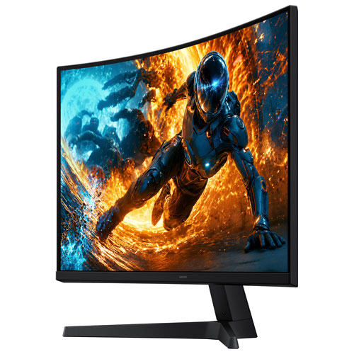 Moniteur de jeu DEL incurvé Samsung Odyssey G5 de 32 po WQHD, 180 Hz, 1 ms GTG et FreeSync (LS32HG550ENXZA) - Noir