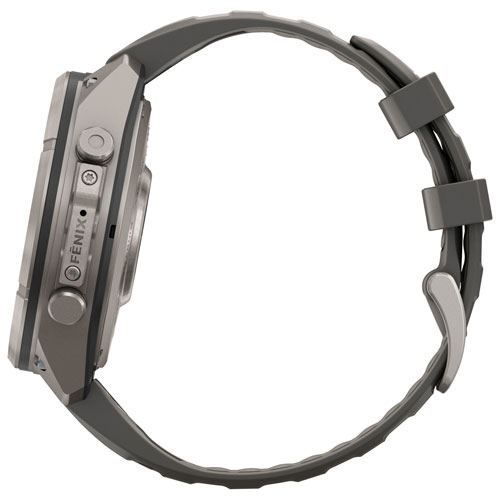 Garmin fēnix 9 Pro inReach Solar 47mm MIP GPS Multisport Smartwatch - Titanium / Pebble Grey / Silver Grey