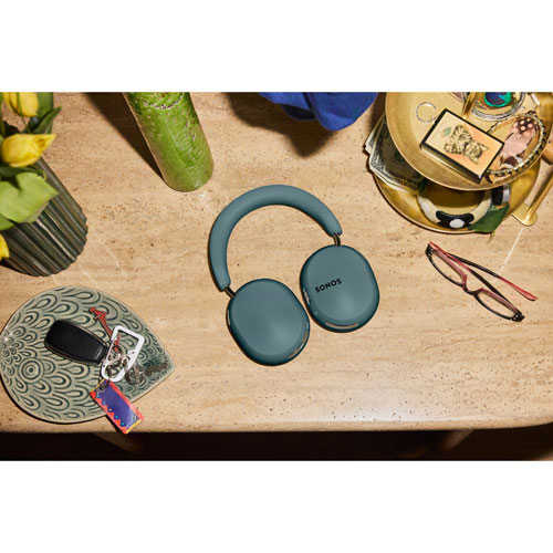 Écouteurs Bluetooth circum-auriculaires Sonos Ace Ultra avec élimination du bruit et microphone intégré - Agave