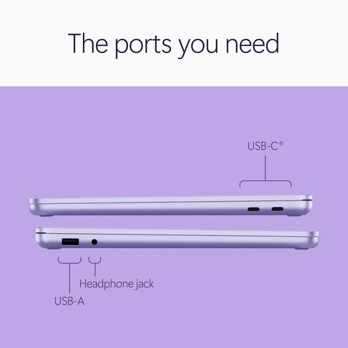 Portable à écran tactile Microsoft Surface Laptop Copilot+ PC de 13 po - Snapdragon X2 Plus - Mémoire vive de 16 Go - Stockage UFS de 256 Go - Windows 11 - Violet - EN