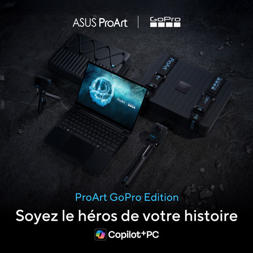 Portable 2-en-1 tactile ASUS ProArt GoPro Edition PX13 de 13,3 po 60 Hz - AMD Ryzen AI MAX+ 395 - Mémoire vive de 128 Go - SSD de 1 To