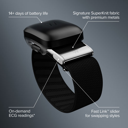 WHOOP MG Life Fitness Tracker Band with Heart Rate Monitor & Sleep Tracking - Obsidian