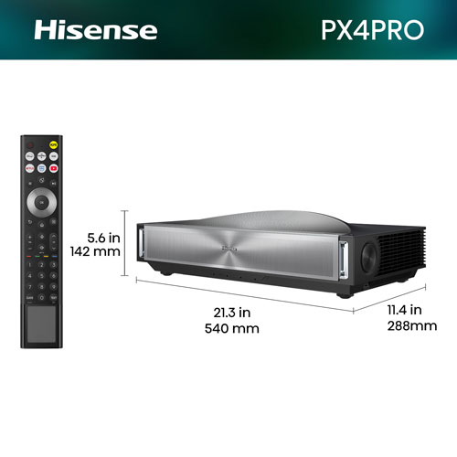 Projecteur au laser 4K Ultra HD pour cinéma maison Hisense (PX4PRO)