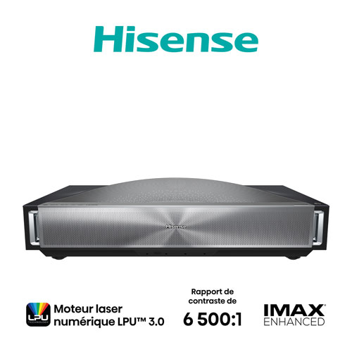 Projecteur au laser 4K Ultra HD pour cinéma maison Hisense (PX4PRO)