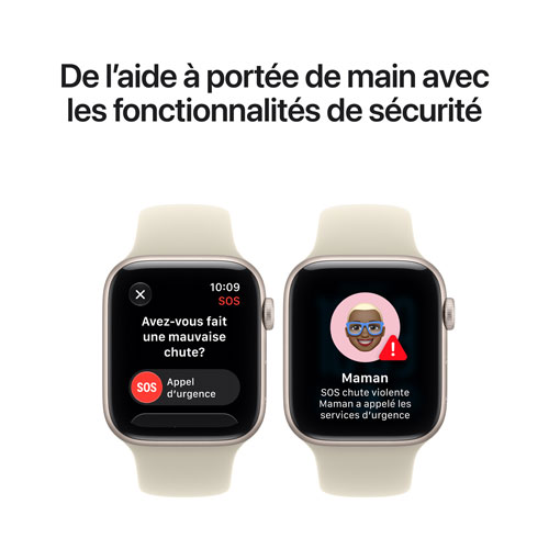 Apple Watch SE 3 (GPS) 44mm Midnight Aluminum Case with Navy Blue Sport Band - Medium/Large