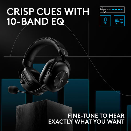 Casque d’écoute de jeu sans fil Logitech G PRO X3 LIGHTSPEED pour PC, PS4 et PS5 - Noir