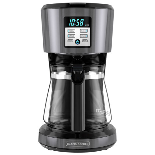 Black & Decker Programmable Drip Coffee Maker with Glass Carafe - 12-Cup - Black