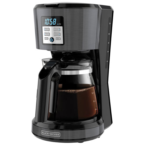 Black & Decker Programmable Drip Coffee Maker with Glass Carafe - 12-Cup - Black
