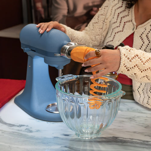 Batteur sur socle à tête inclinable KitchenAid Luminaire de 5 ptes et 350 W - Bleu poivré