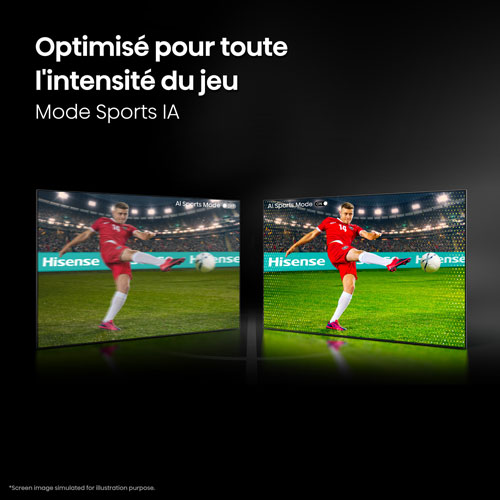 Téléviseur intelligent Roku TV QLED à DEL 4K UHD HDR QD6SR de 50 po de Hisense (50QD6SR) - 2026 - Idéal pour les films et les sports