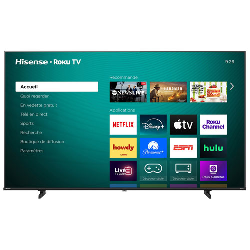 Hisense 50" QD6SR 4K UHD HDR Hi-QLED Roku Smart TV (50QD6SR) - 2026 - Great for Movies & Sports