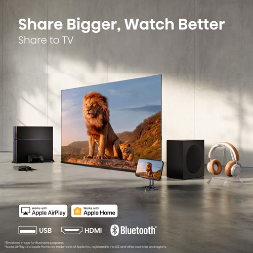 Téléviseur intelligent Roku TV QLED à DEL 4K UHD HDR QD6SR de 55 po de Hisense (55QD6SR) - 2026 - Idéal pour les films et les sports