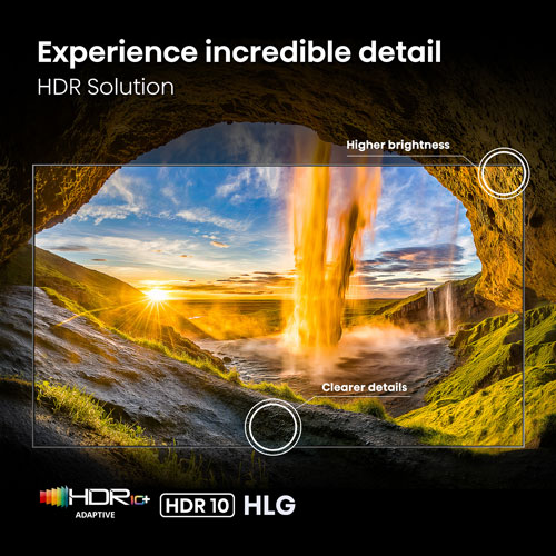 Téléviseur intelligent Roku TV QLED à DEL 4K UHD HDR QD6SR de 43 po de Hisense (43QD6SR) - 2026 - Idéal pour les films et les sports