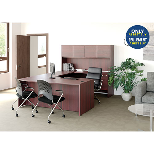 brookswood executive suite corner desk - mahogany - only at best buy