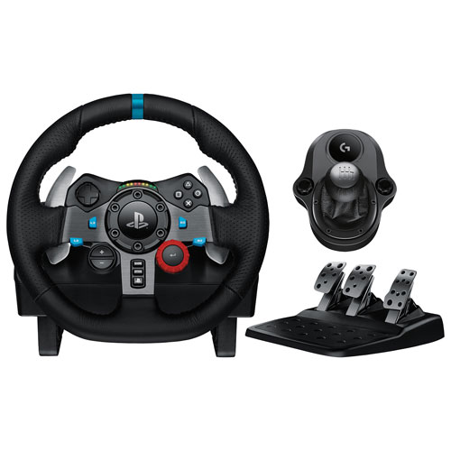 Logitech G29 Driving Force Racing Wheel with Shifter for PlayStation/PC - Dark